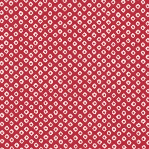 Tissu japonais - Kanoko Rouge - T191