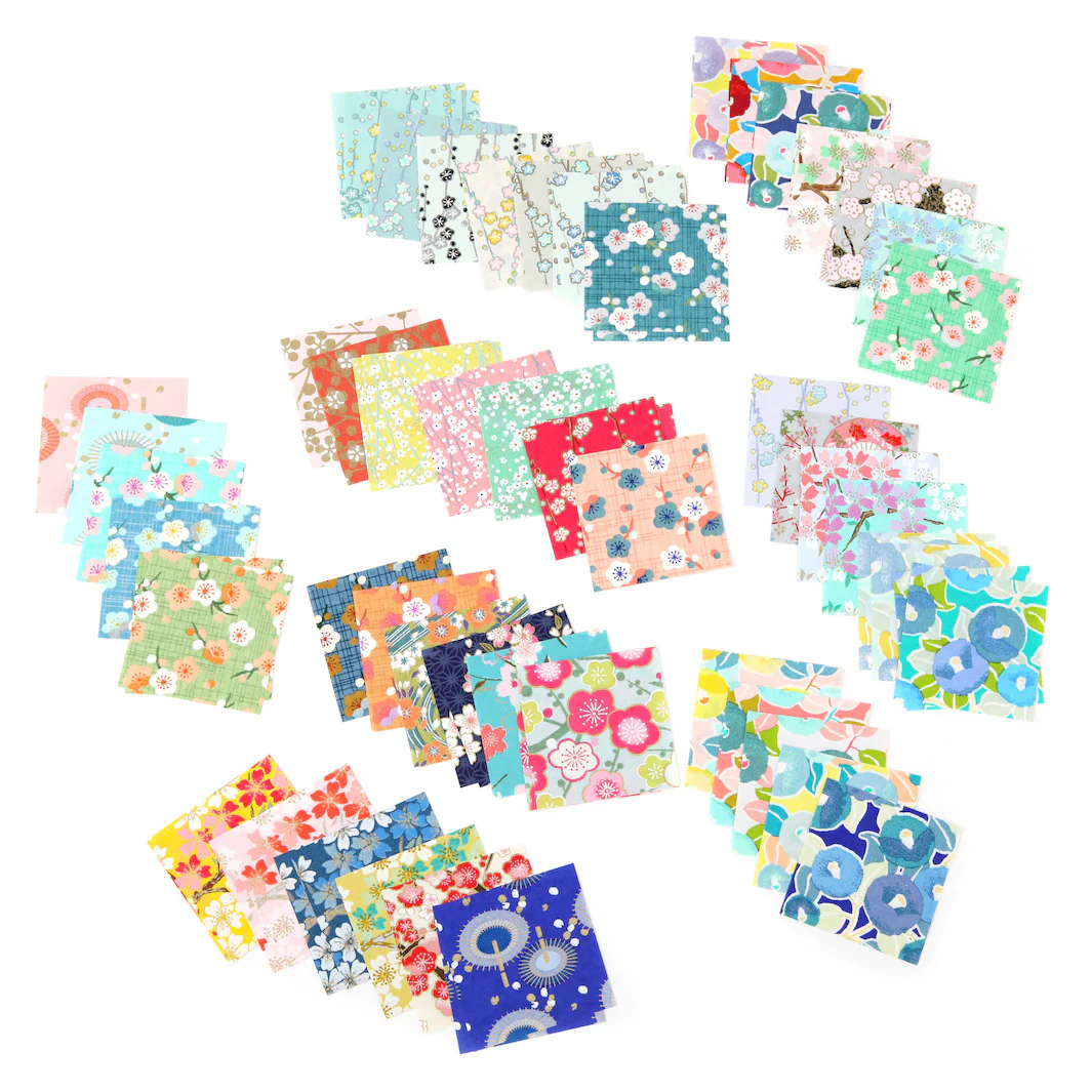 100 Papiers Origami - 6 x 6 cm - Motifs Variés - Summer – Image 3