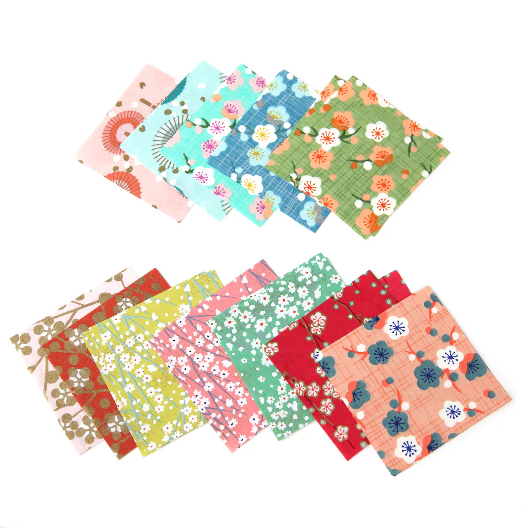 100 Papiers Origami - 6 x 6 cm - Motifs Variés - Summer – Image 6