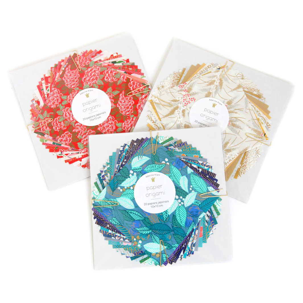 20 Papiers Origami - 10 x 10 cm - Doré – Image 4