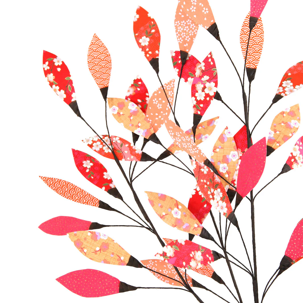 Kit 3 Feuillages - Rouge, Rose et Orange - Groseille – Image 5