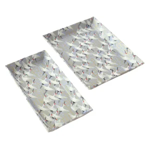 Petit & Grand vide-poches - Envolée Grues - Bleu Lavande - M388