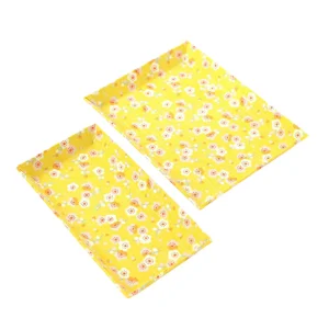 Petit & Grand vide-poches - Fleurs de pruniers rétros, Jaune et Rose pâle - M796