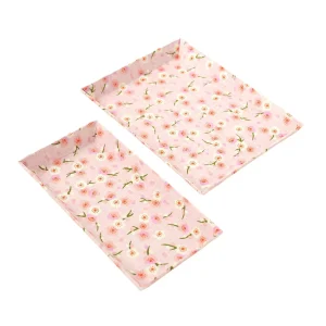 Petit & Grand vide-poches - Fleurs de pruniers rétros - Rose Pâle - M797