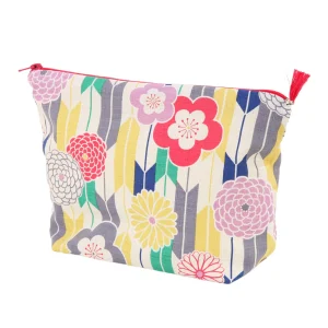 Trousse avec Fond en Tissus Japonais - Motifs Variés Graphiques - Multicolore
