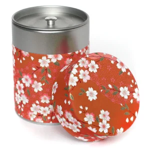 Boîte à thé - Fleurs de cerisiers - Orange Rouge - M385