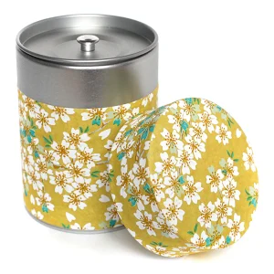 Boîte à thé - Fleurs de cerisier - Moutarde - M578