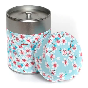 Boîte à thé - Fleurs de Cerisier - Bleu Ciel - M580