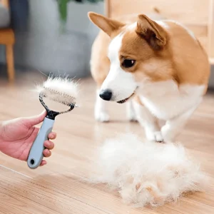 BROSSE POUR CHIEN ET CHAT DOUBLE FACE