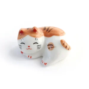 Chat Endormi - Porte-Baguettes - Tigré, Roux et Marron