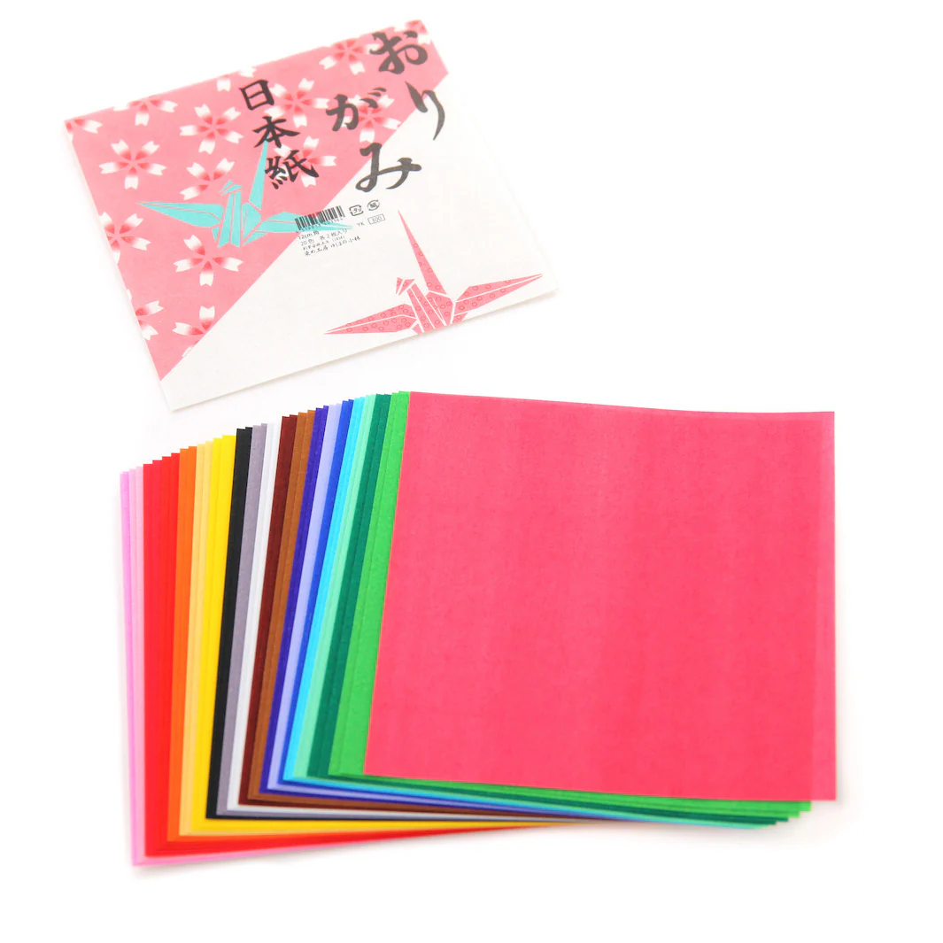 40 Papiers Origami Multicolores - 20 couleurs - 12 x 12 cm – Image 2
