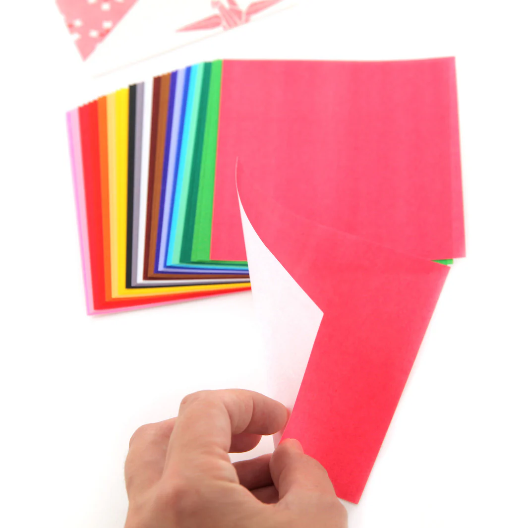 40 Papiers Origami Multicolores - 20 couleurs - 12 x 12 cm – Image 4