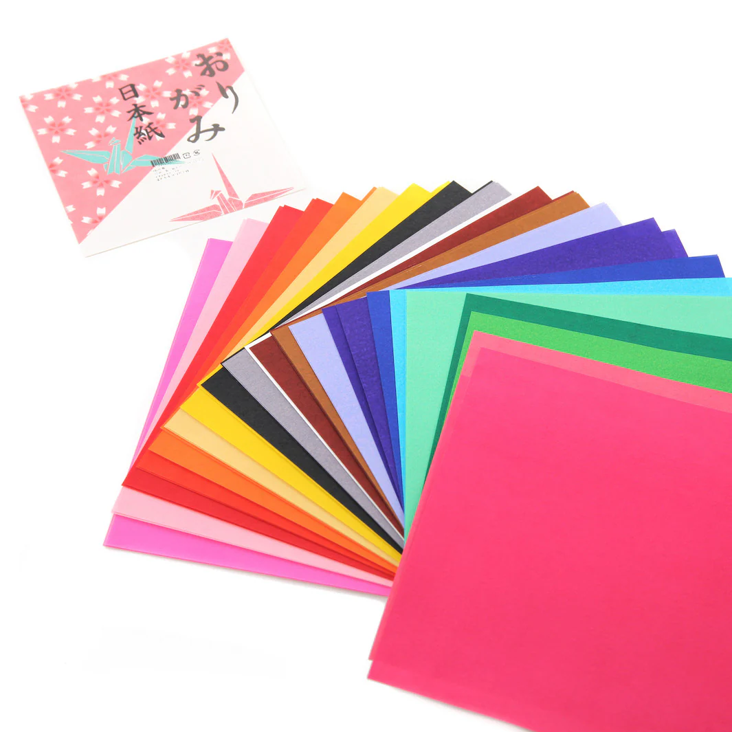 40 Papiers Origami Multicolores - 20 couleurs - 18 x 18 cm – Image 2