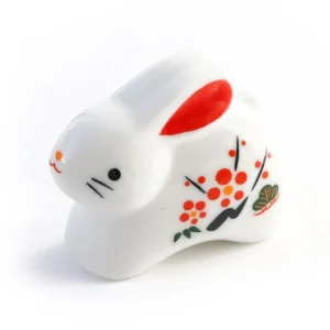 Lapin Debout en Céramique - Blanc