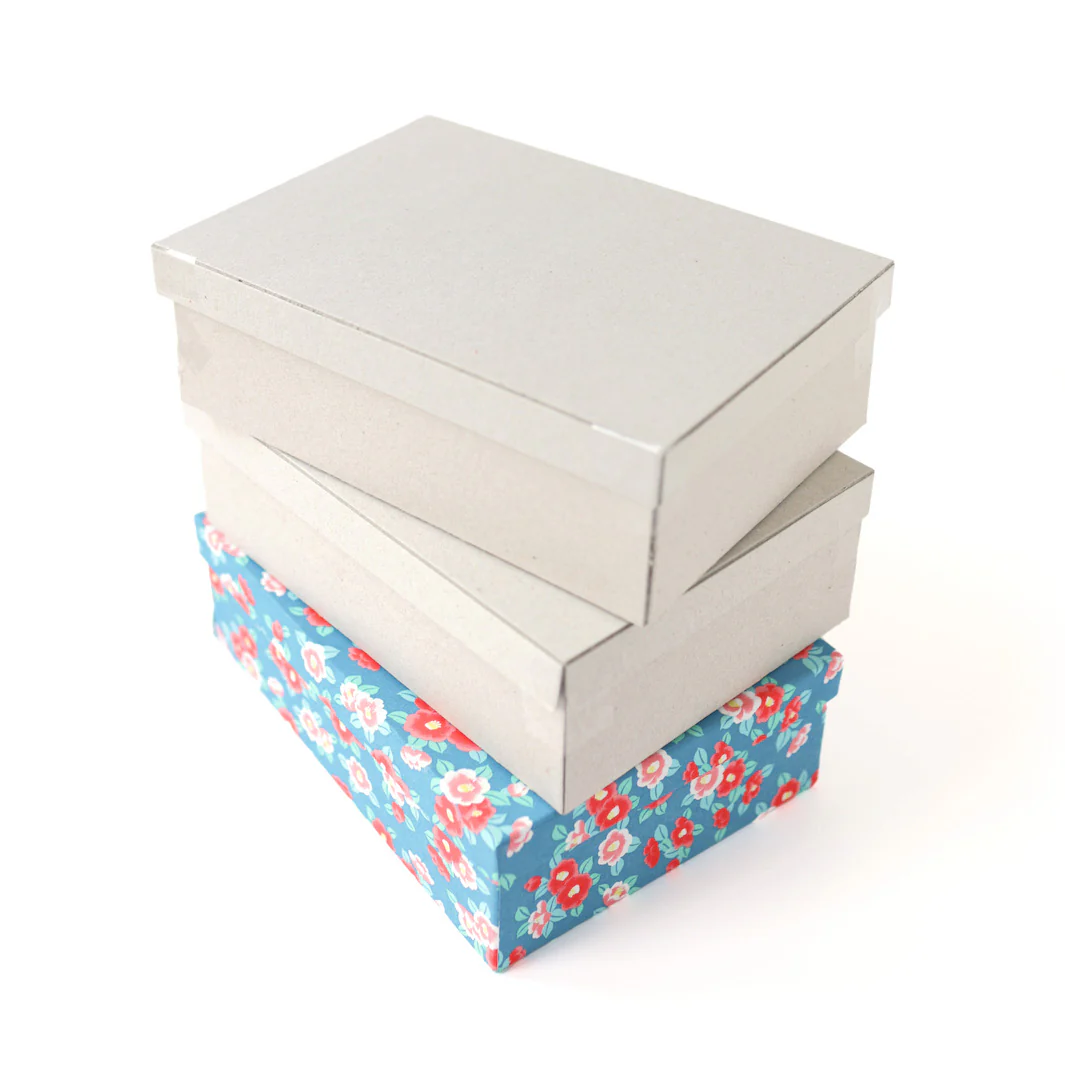 Lot de 3 Boîtes de Rangement à Décorer - Carton Gris - Petit Modèle, A5 – Image 7