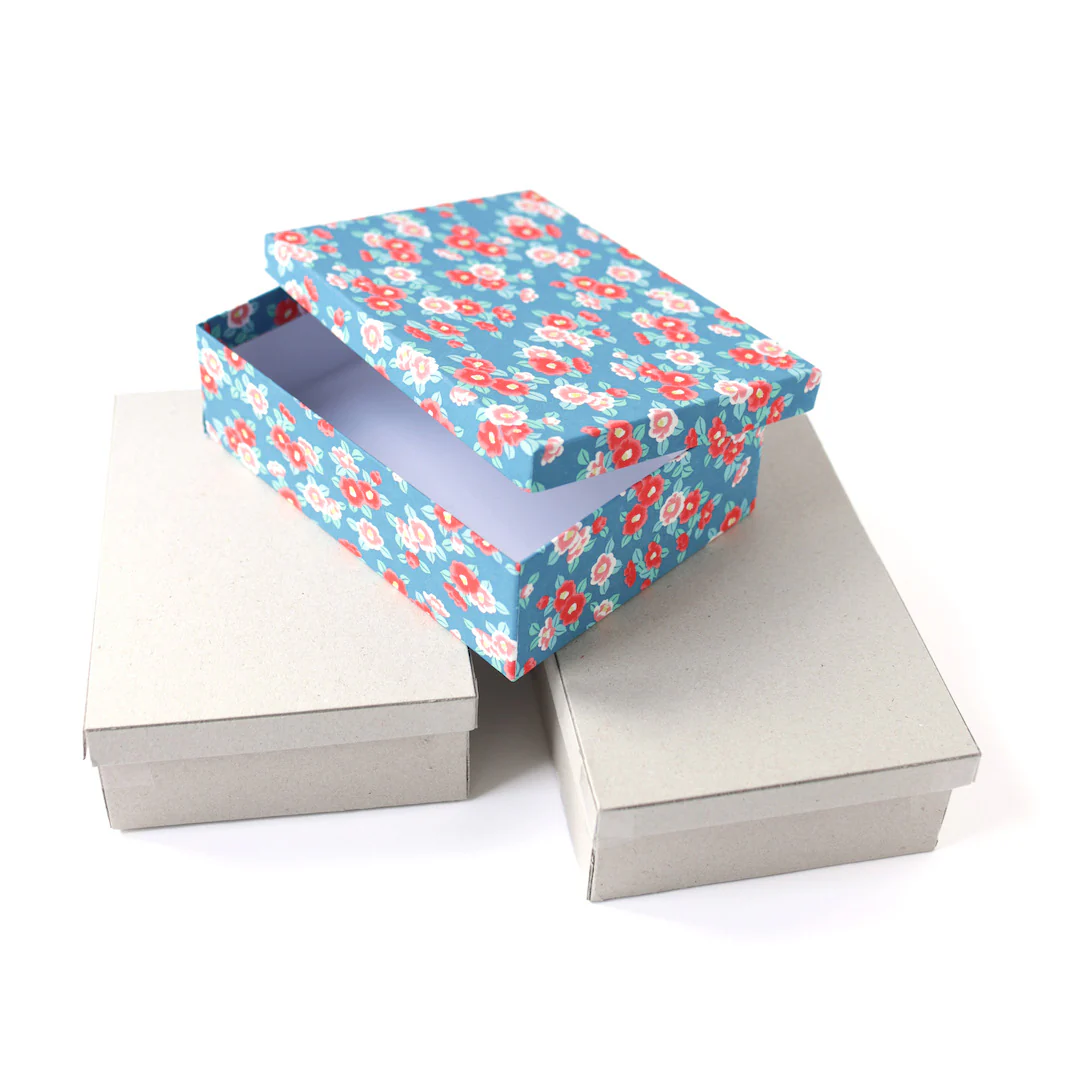 Lot de 3 Boîtes de Rangement à Décorer - Carton Gris - Petit Modèle, A5 – Image 6