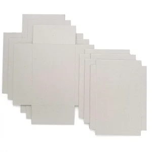 Lot de 3 Boîtes de Rangement à Décorer - Carton Gris - Petit Modèle, A5