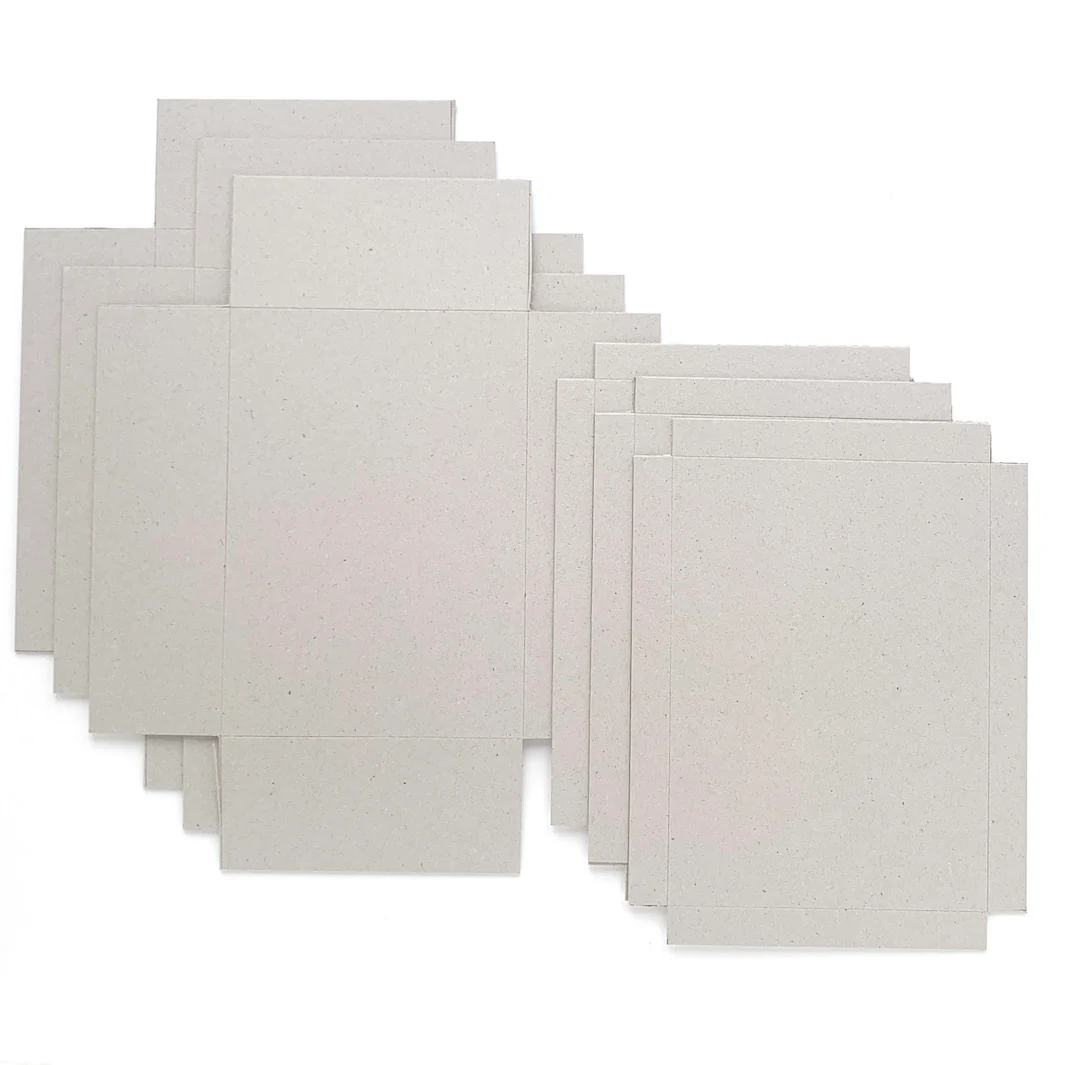 Lot de 3 Boîtes de Rangement à Décorer - Carton Gris - Petit Modèle, A5 – Image 2