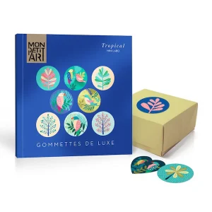 Carnet de Gommettes de Luxe - Mini Labo, Mon Petit Art - Tropical