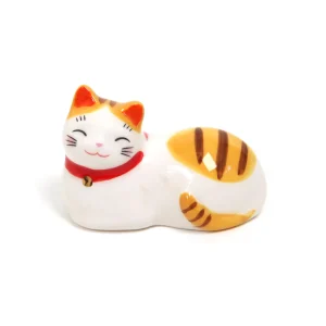 Chat aux Pattes Cachées - Porte-Baguettes - Tigré, Jaune et Marron