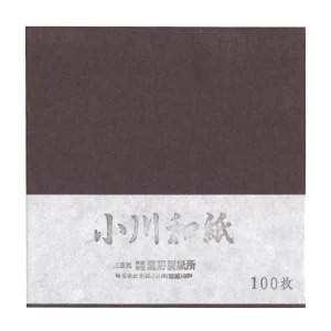100 Papiers Origami Chocolat - Ogawa - 15x15 cm
