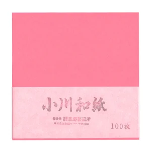 100 Papiers Origami Rose Flashy - Ogawa - 15x15 cm
