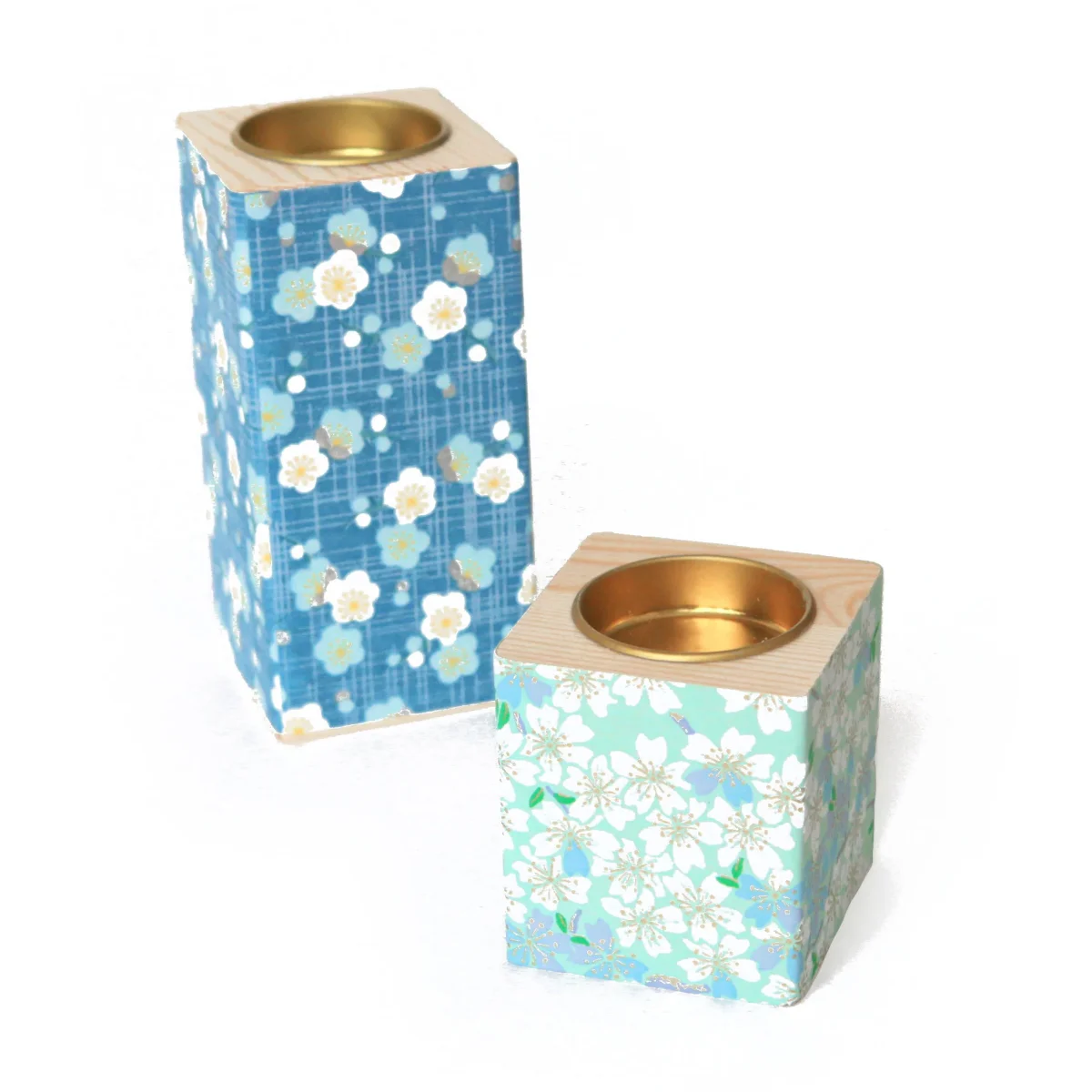 Bougeoir Carré en Bois - 2 Tailles au Choix – Image 3