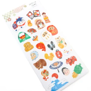 Planche de 24 Stickers - Objets et Animaux Japonais
