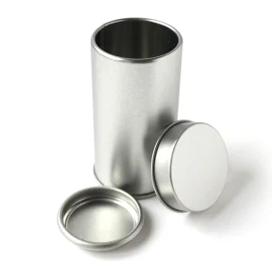 Boîte à Thé ou Épices en Métal - Double Couvercle - Petite