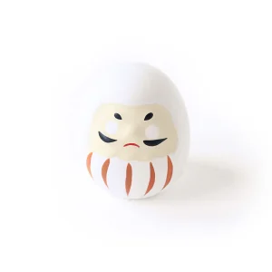 Daruma en Céramique - Blanc - Bonheur