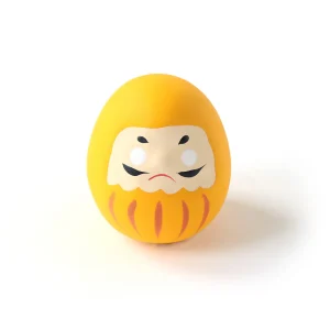 Daruma en Céramique - Jaune - Réussite