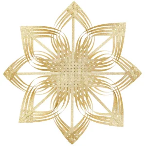 Étoile Géante à 8 Branches en Papier à Monter - Or, Taille L