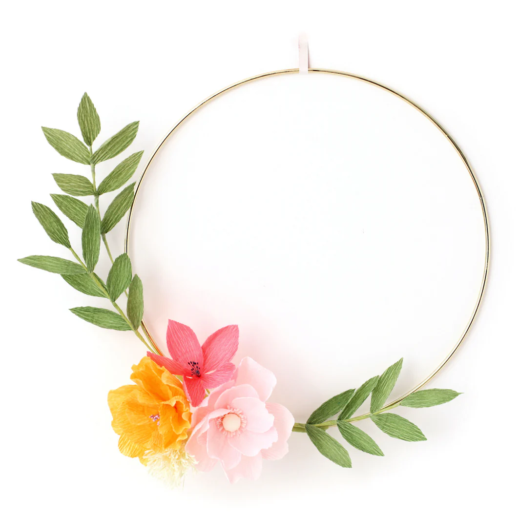 Kit Bouquet de Fleurs en Crépon - Jaune, Rose, Orange et Vert - Agrume – Image 8