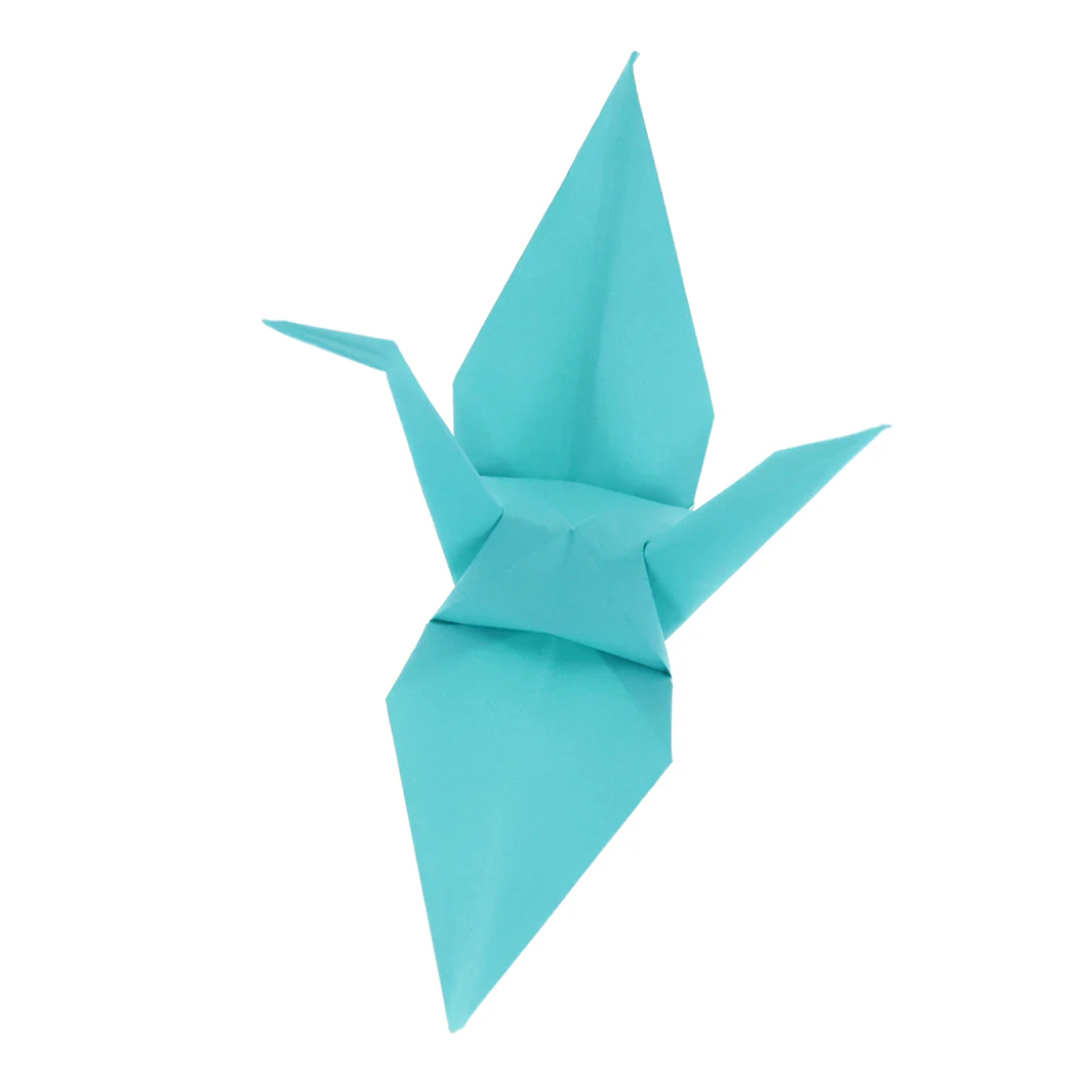 100 Papiers Origami Toyo - Bleu Turquoise - 15 x 15 cm – Image 4