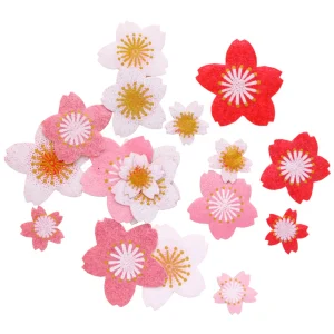 18 Stickers - Sakura - Rose, Rouge et Blanc