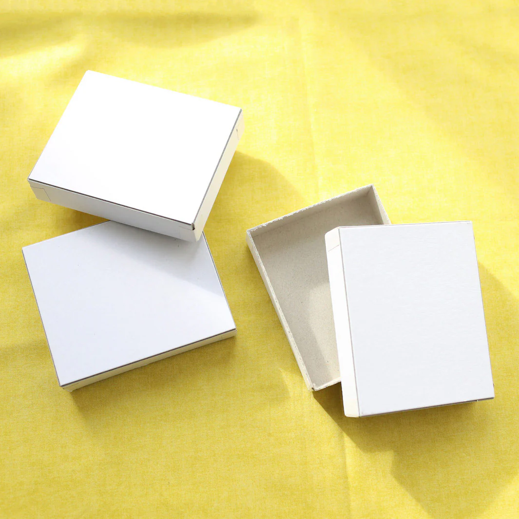 Lot de 3 Petites Boîtes - Carton Blanc, Rectangulaire – Image 3
