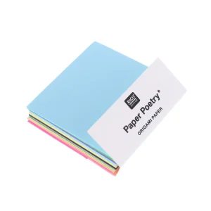 100 Papiers Origami Unis - 10 Couleurs - 5x5cm