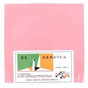 20 Papiers Origami Kobayashi - Rose Sakura - 18 x 18 cm