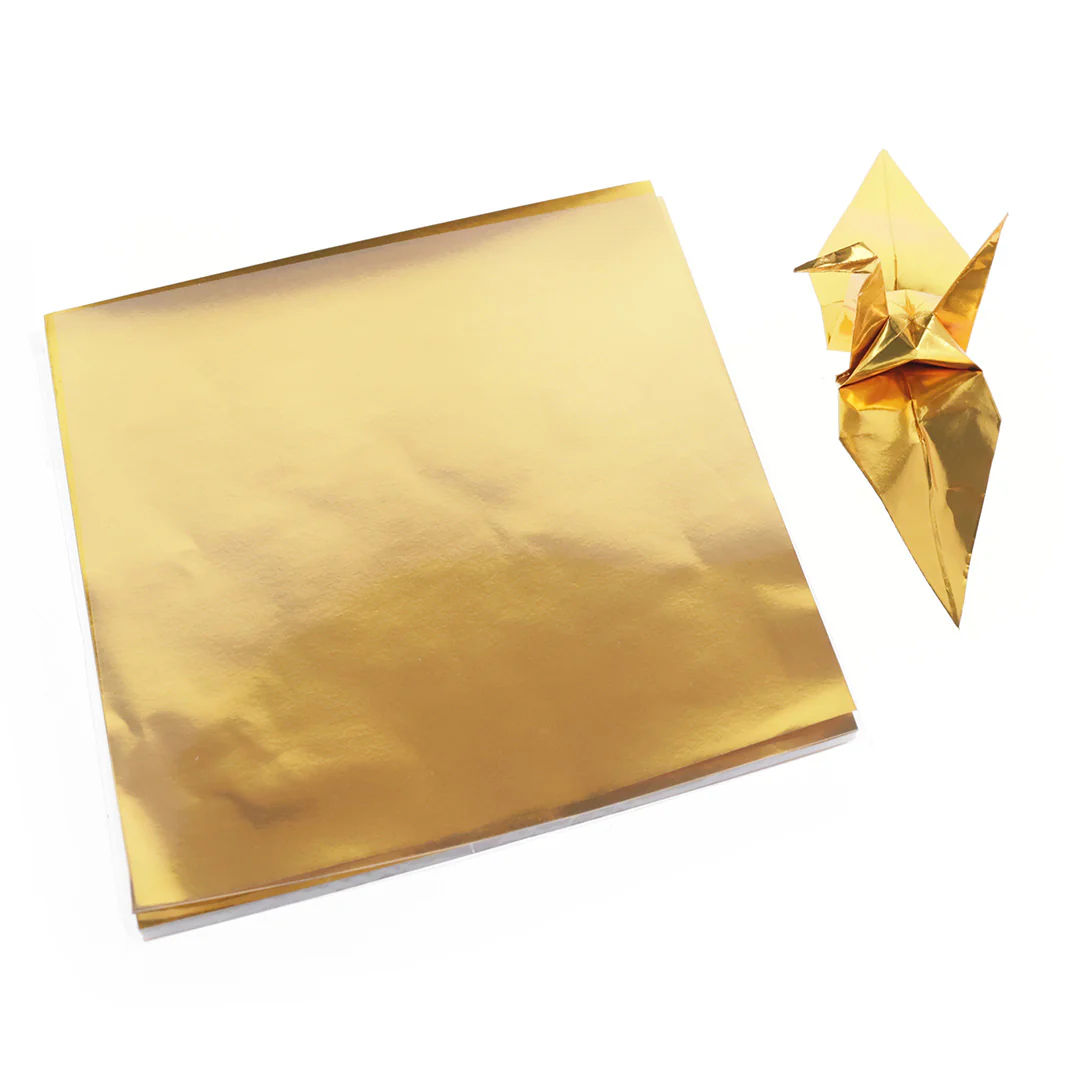 100 Papiers Origami Toyo - Or - 15 x 15 cm – Image 3