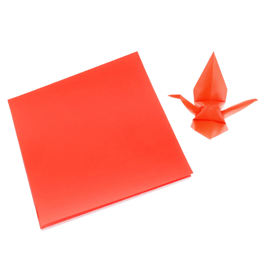 100 Papiers Origami Toyo - Rouge Tomato - 15 x 15 cm – Image 3