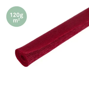 Papier Crépon - Rouge Bourgogne - 45 x 50cm - 120g-m2 - 364
