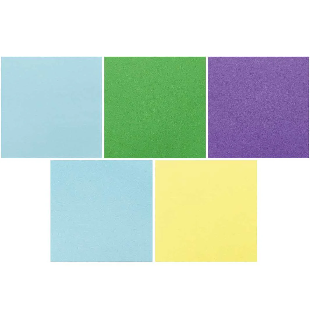 100 Papiers Origami Unis - 10 Couleurs - 5x5cm – Image 6