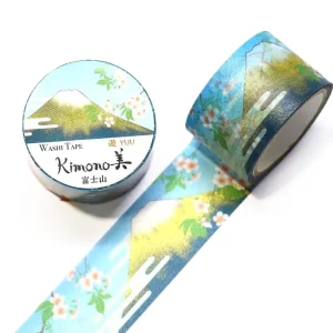 Masking Tape Large - Mont Fuji - Bleu, Vert et Or