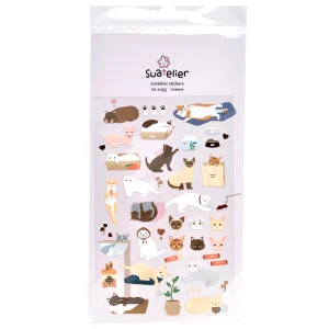 Planche de 50 Stickers - Chats