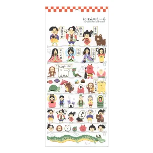 Planche de 42 stickers japonais - Contes japonais