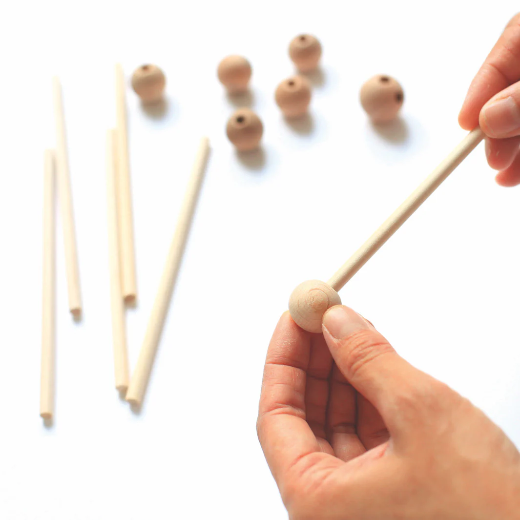 Structure étoile pour mobile en bois – Image 6