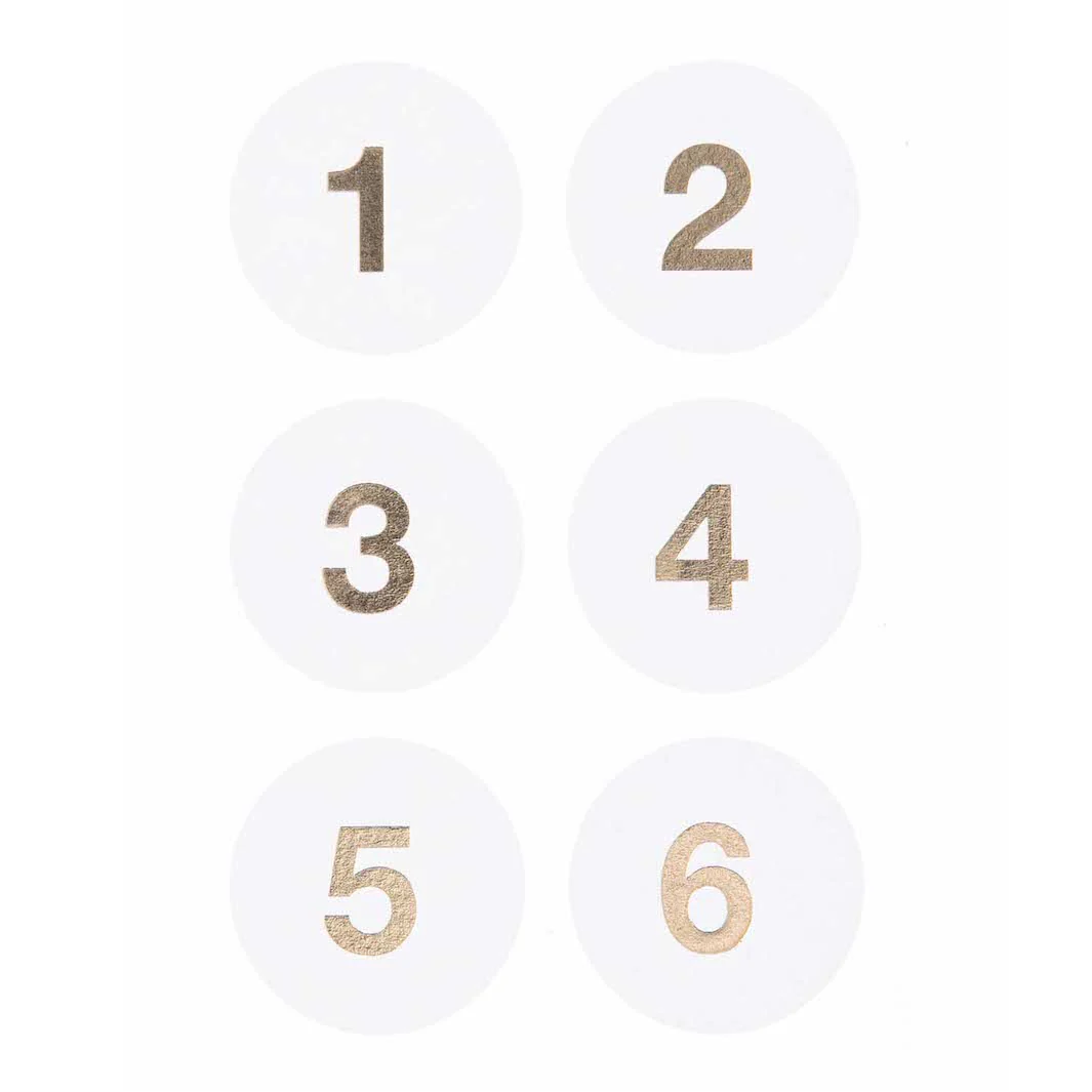 4 Planches de 24 stickers - Calendrier de l'Avent - Blanc – Image 3