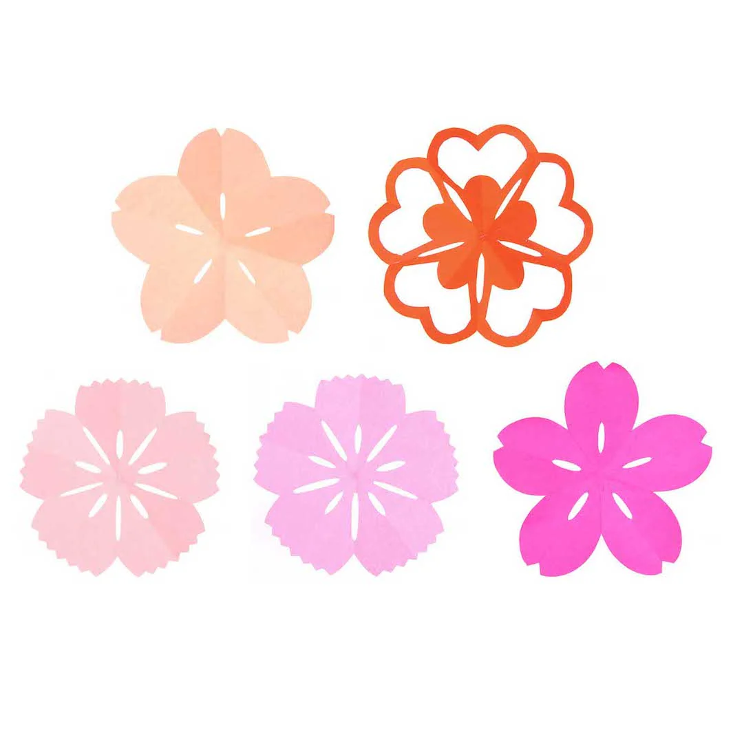 50 Papiers Origami Unis et Gabarits - Rose - 5 couleurs - 15x15 cm – Image 4