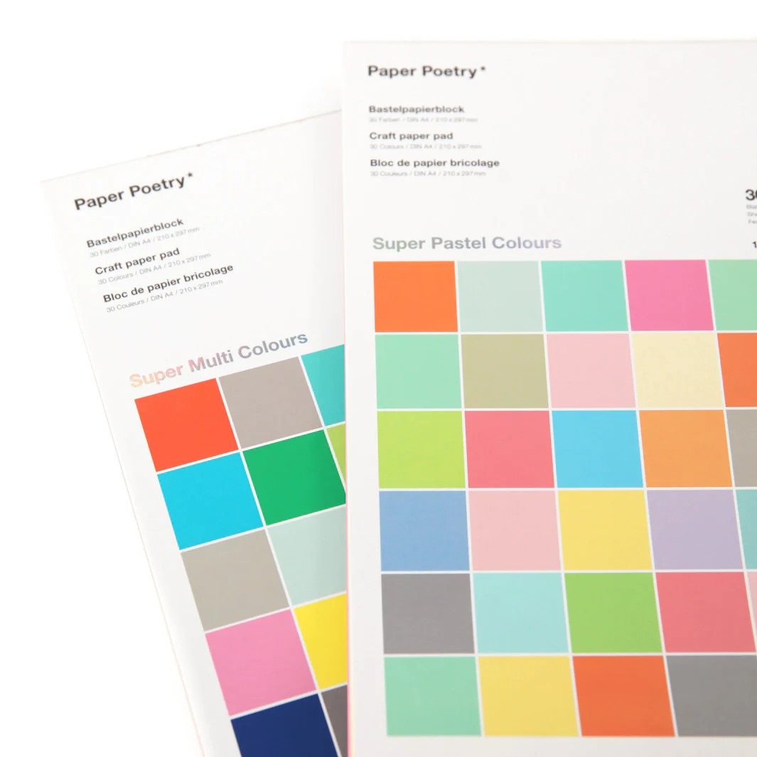 Bloc de 30 feuilles de papier - Multicolore - 160g/m² – Image 4