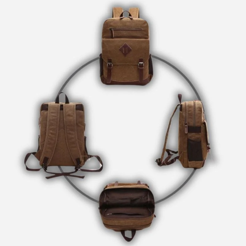 Sac à dos voyage femme vintage 20l – Image 5